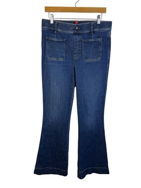 Spanx SpanxShape EveryWear Patch Pocket Pull On Flare Jeans Sz Large